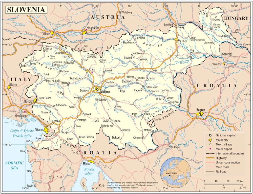 מפת סלובניה